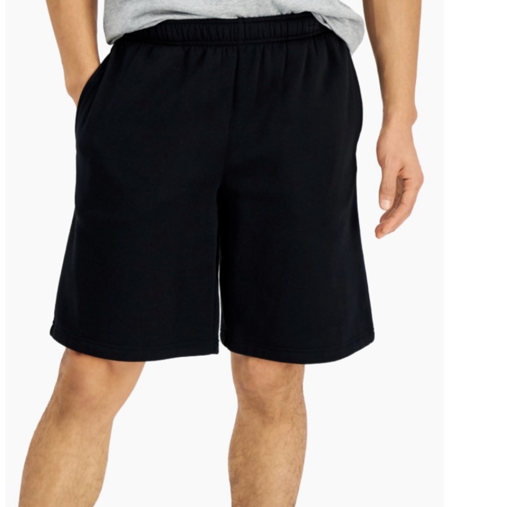 ID Ideology Men's Black Fleece Shorts